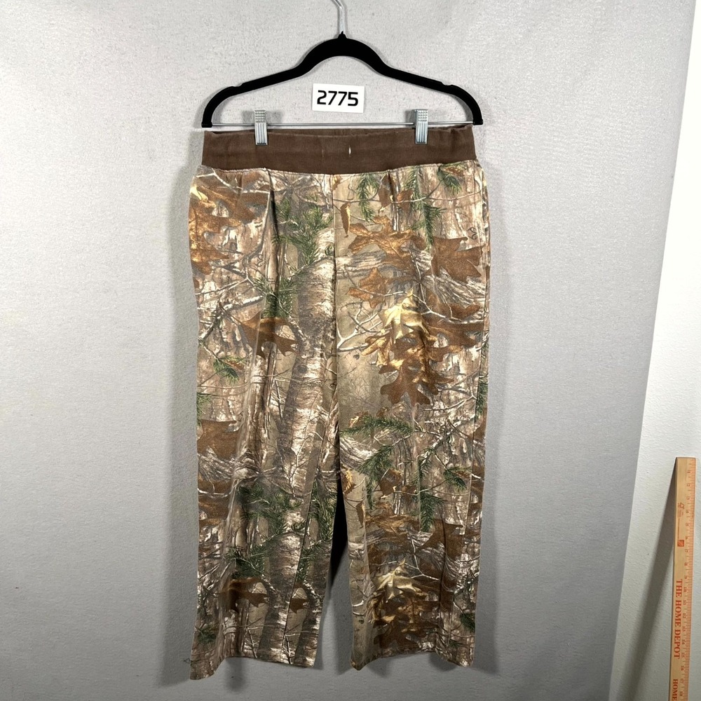 Realtree Xtra Scent Control Pants Womens 33 Multicolor‎ Camouflage Fleece Lined